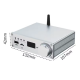 Two-channel amplifier BRZHIFI Audio C40 Hi-Fi 130Wx2 based on TPA3250 and DAC ES9023 support Bluetooth and remote control Color Metallic